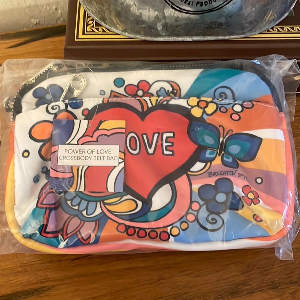 💗💗- BNWT BRIGHTON POWER OF LOVE CROSSBODY BELT BAG $78
